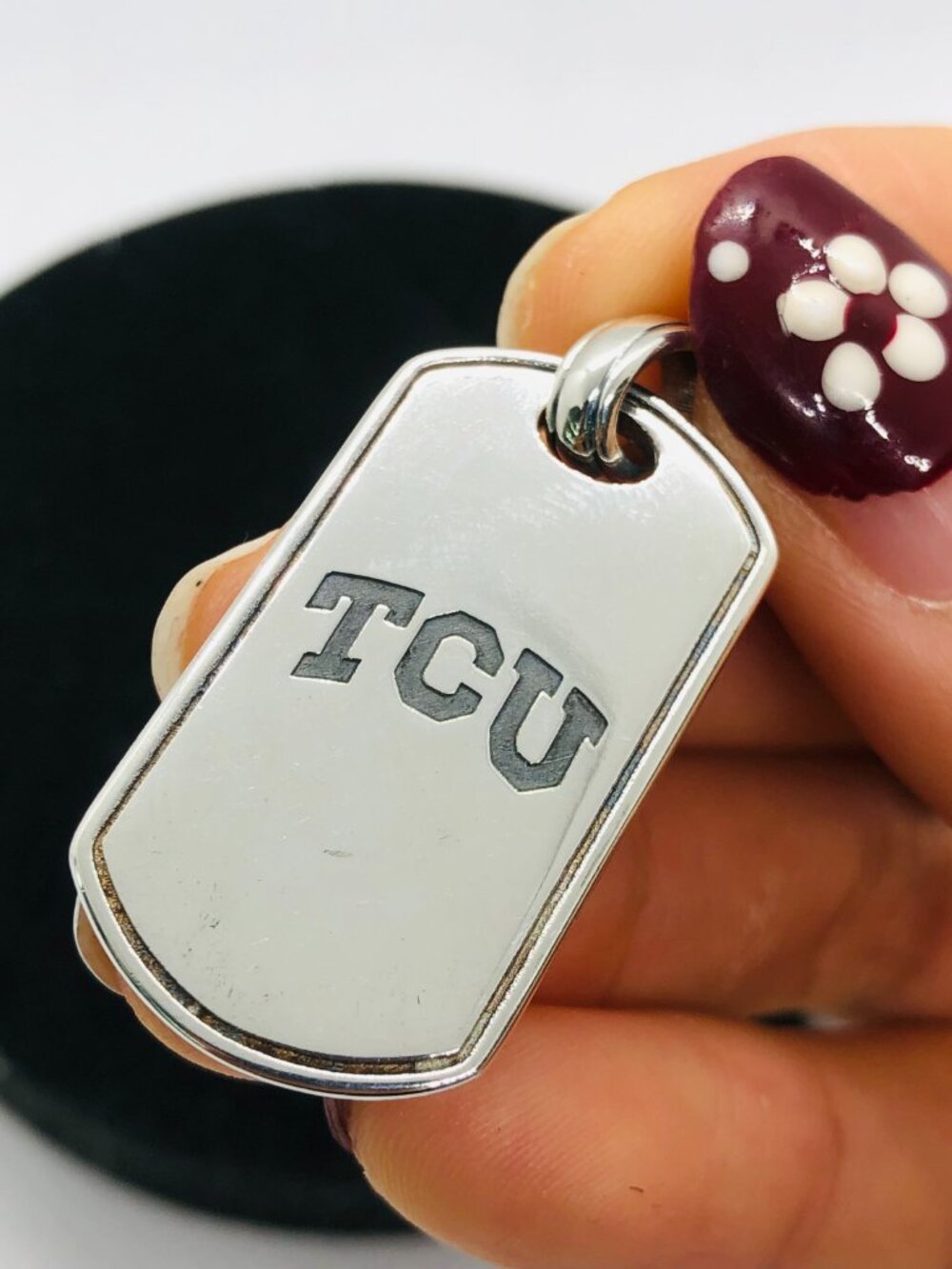 James Avery Texas Christian University Classic Tag Pendant